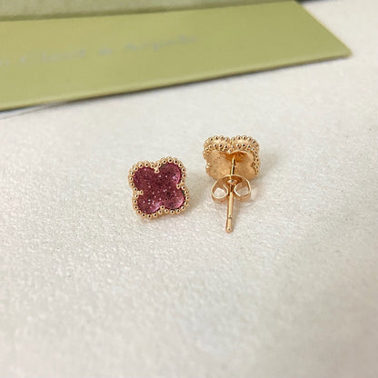 [⭐Veyra]2026 NEW MINI CLOVER 1 MOTIF  BUBBLE PINK ENAMEL