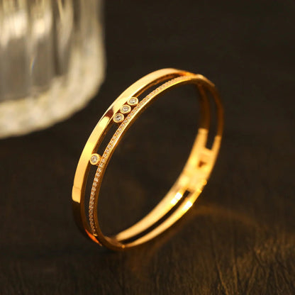 [⭐Veyra]Move Romane Diamond Bangle Bracelet
