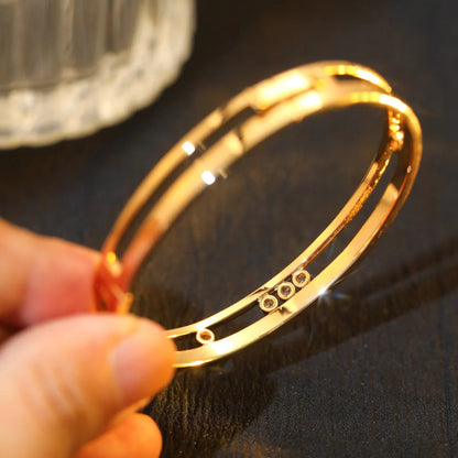 [⭐Veyra]Move Romane Diamond Bangle Bracelet