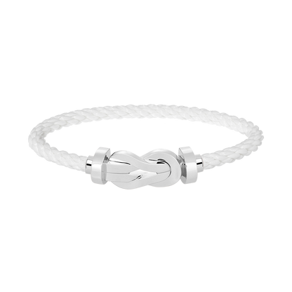 [⭐Veyra]CHANCE LARGE 8 FIGURE BUCKLE NO DIAMOND BRACELET SILVER