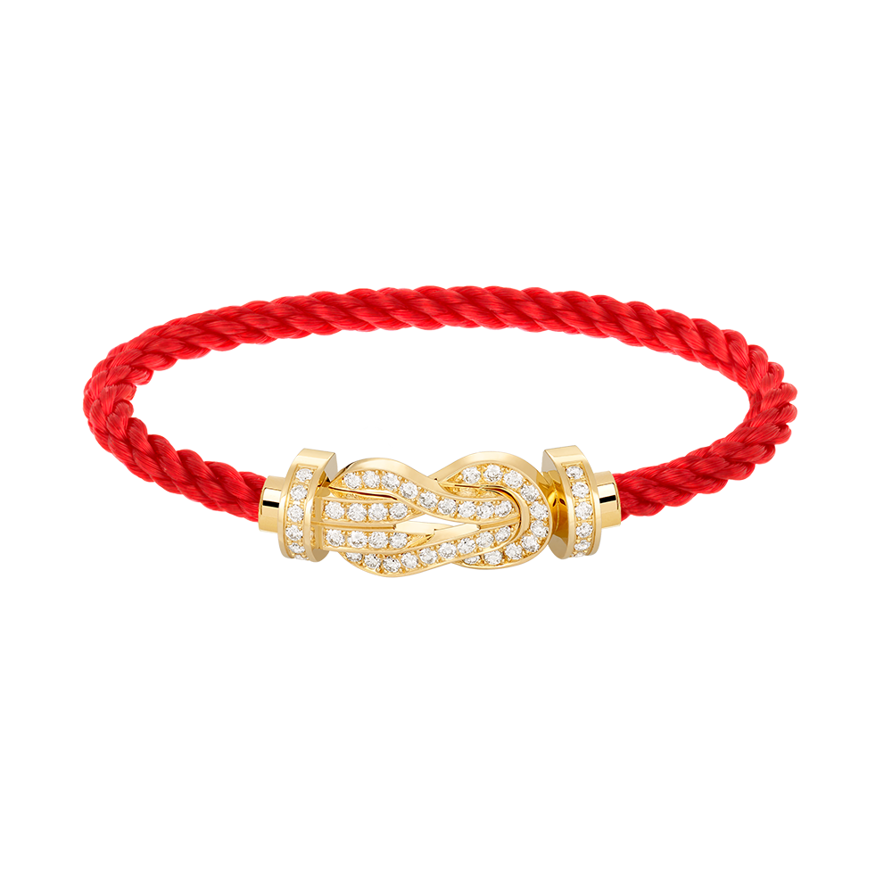 [⭐Veyra]CHANCE LARGE 8 FIGURE BUCKLE FULLDIAMOND BRACELET GOLD