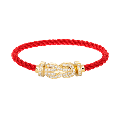 [⭐Veyra]CHANCE LARGE 8 FIGURE BUCKLE FULLDIAMOND BRACELET GOLD