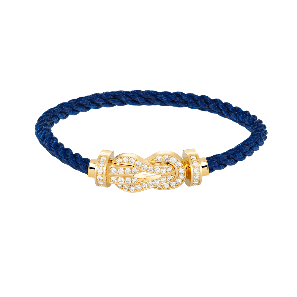 [⭐Veyra]CHANCE LARGE 8 FIGURE BUCKLE FULLDIAMOND BRACELET GOLD