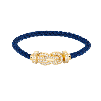 [⭐Veyra]CHANCE LARGE 8 FIGURE BUCKLE FULLDIAMOND BRACELET GOLD