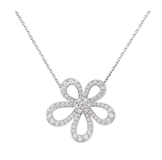 [⭐Veyra]FLOWERLACE NECKLACE FULL DIAMONDS