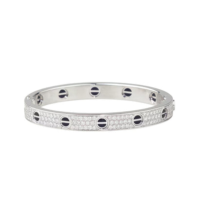 [⭐Veyra]LOVE BRACELET 6.1MM DIAMOND-PAVED CERAMIC