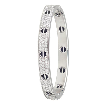 [⭐Veyra]LOVE BRACELET 6.1MM DIAMOND-PAVED CERAMIC
