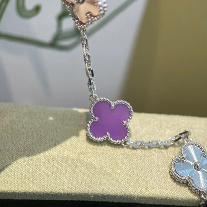 [⭐Veyra] CLOVER 5 MOTIF VIOLET BRACELET COLLECTION