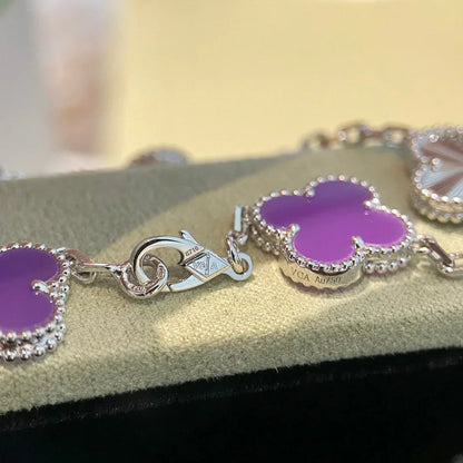 [⭐Veyra] CLOVER 5 MOTIF VIOLET BRACELET COLLECTION
