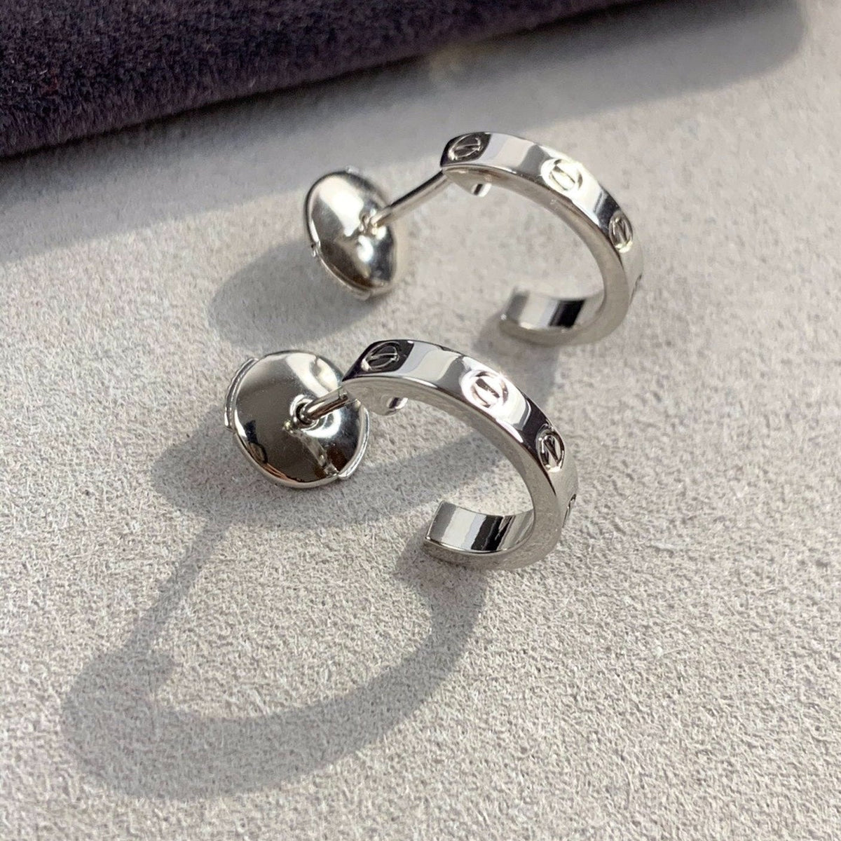 [⭐Veyra]LOVE EARRINGS 2.65MM SILVER