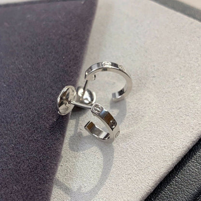 [⭐Veyra]LOVE EARRINGS 2.65MM SILVER