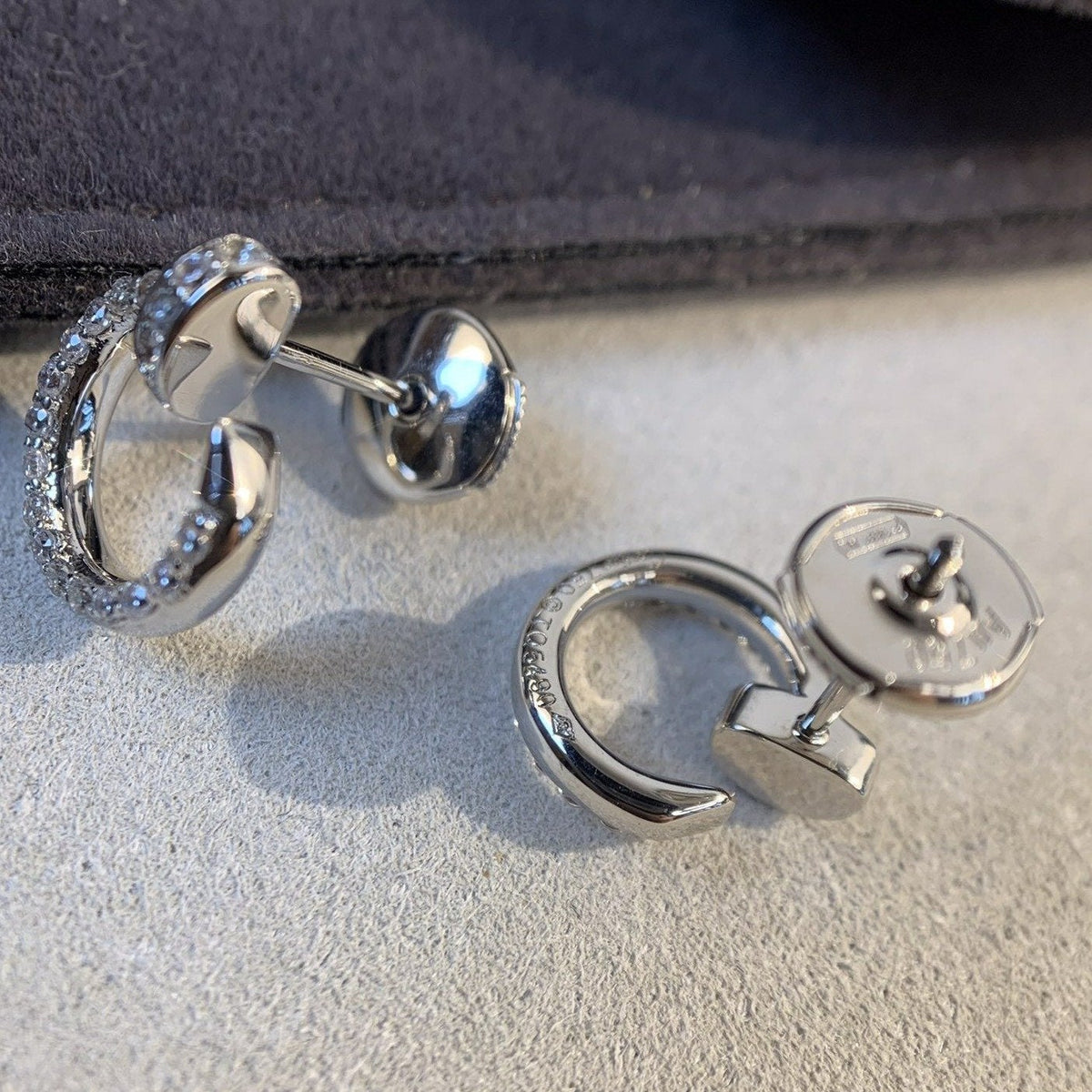 [⭐Veyra]JUSTE EARRINGS SILVER DIAMONDS