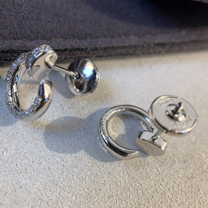 [⭐Veyra]JUSTE EARRINGS SILVER DIAMONDS