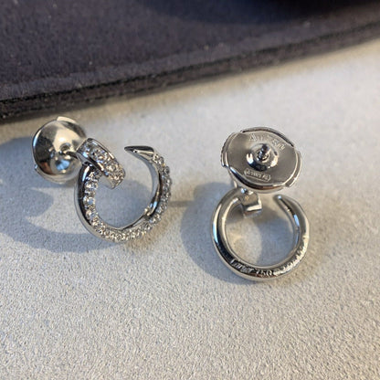 [⭐Veyra]JUSTE EARRINGS SILVER DIAMONDS