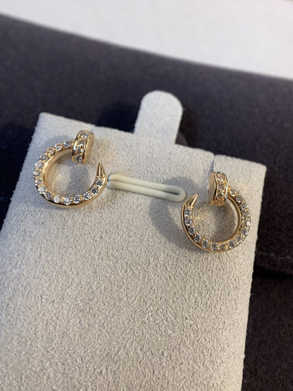 [⭐Veyra]JUSTE EARRINGS GOLD DIAMONDS