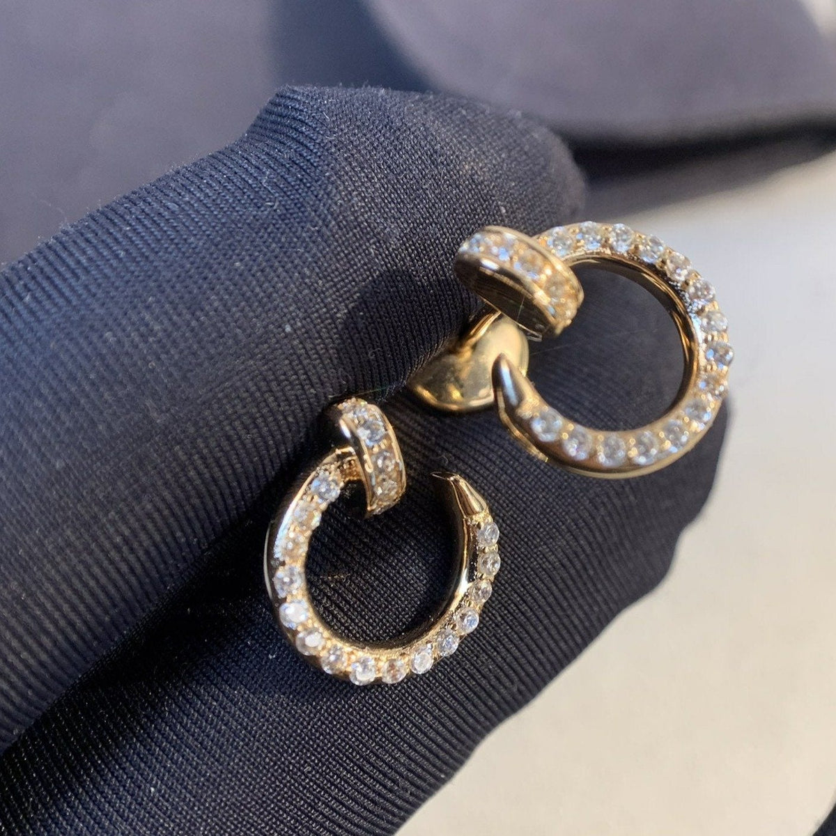 [⭐Veyra]JUSTE EARRINGS GOLD DIAMONDS
