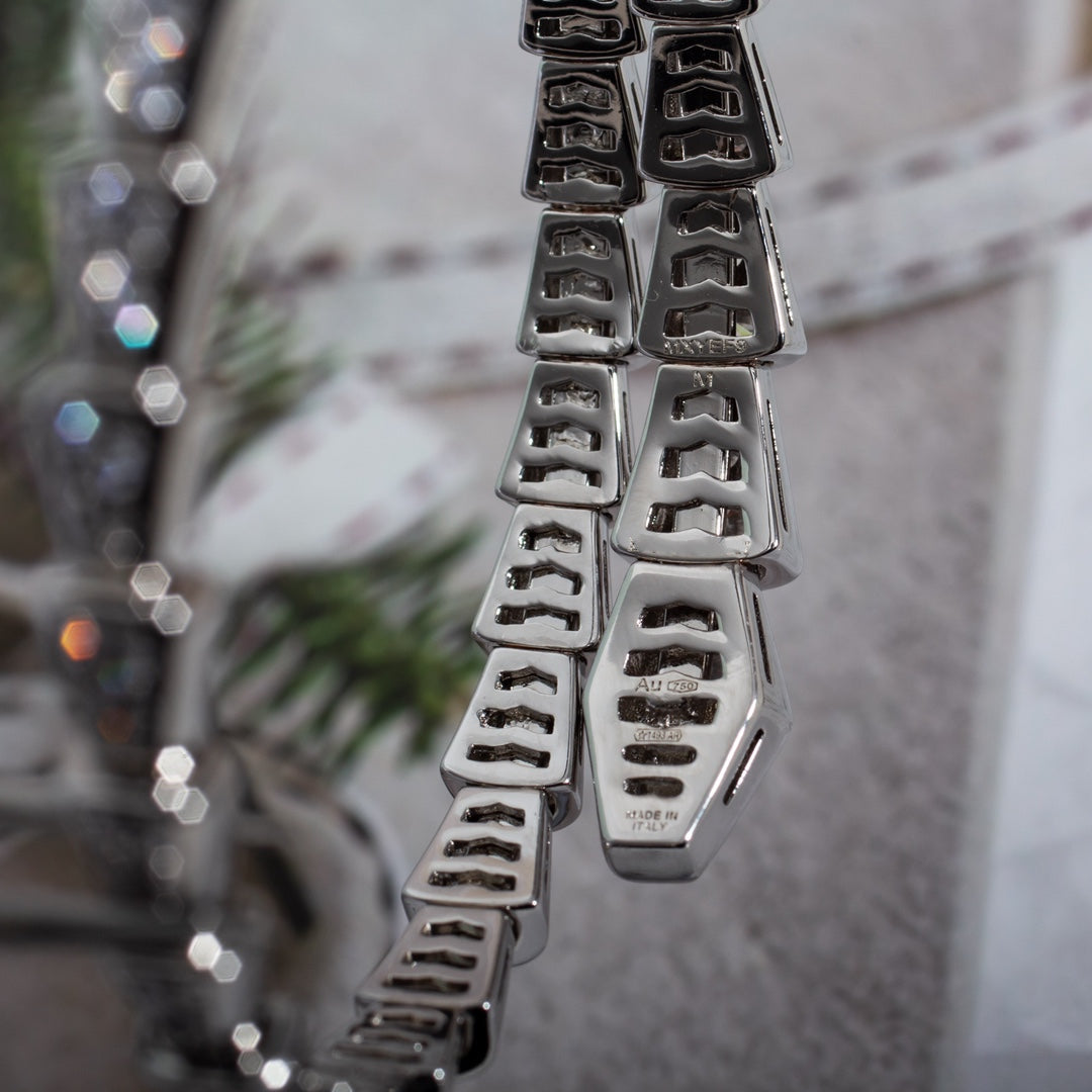 [⭐Veyra]SERPENTI BRACELET 6MM SILVER DIAMOND