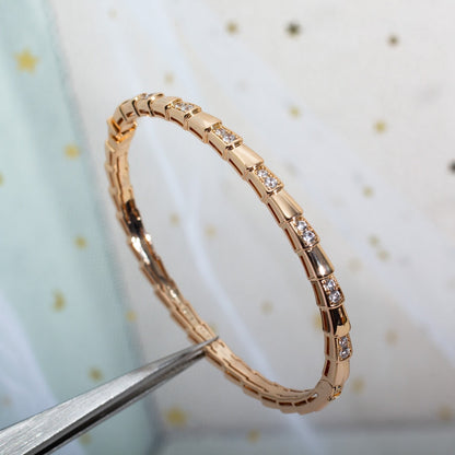 [⭐Veyra]SERPENTI BRACELET PINK GOLD DIAMOND