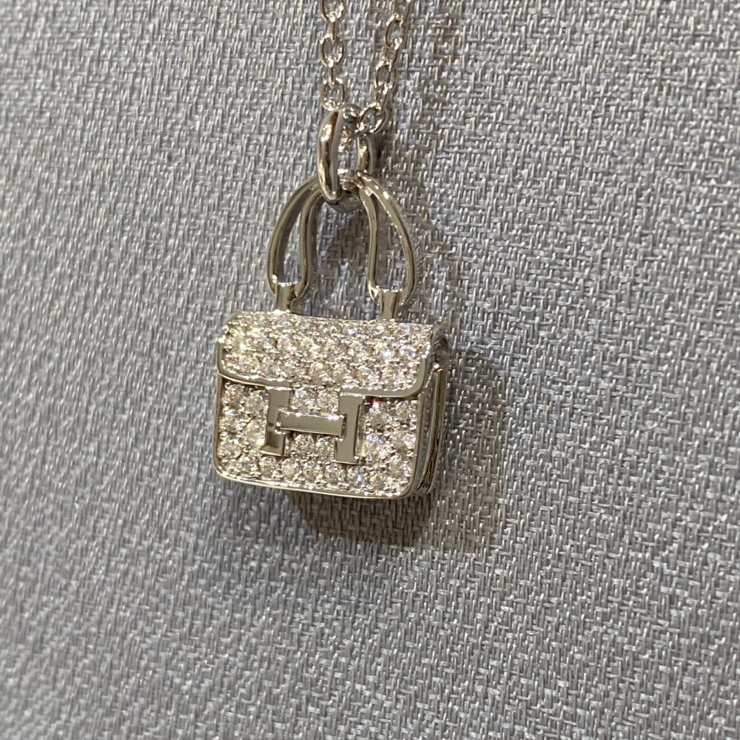 [⭐Veyra]CONSTANCE PEDANT DIAMOND NECKLACE