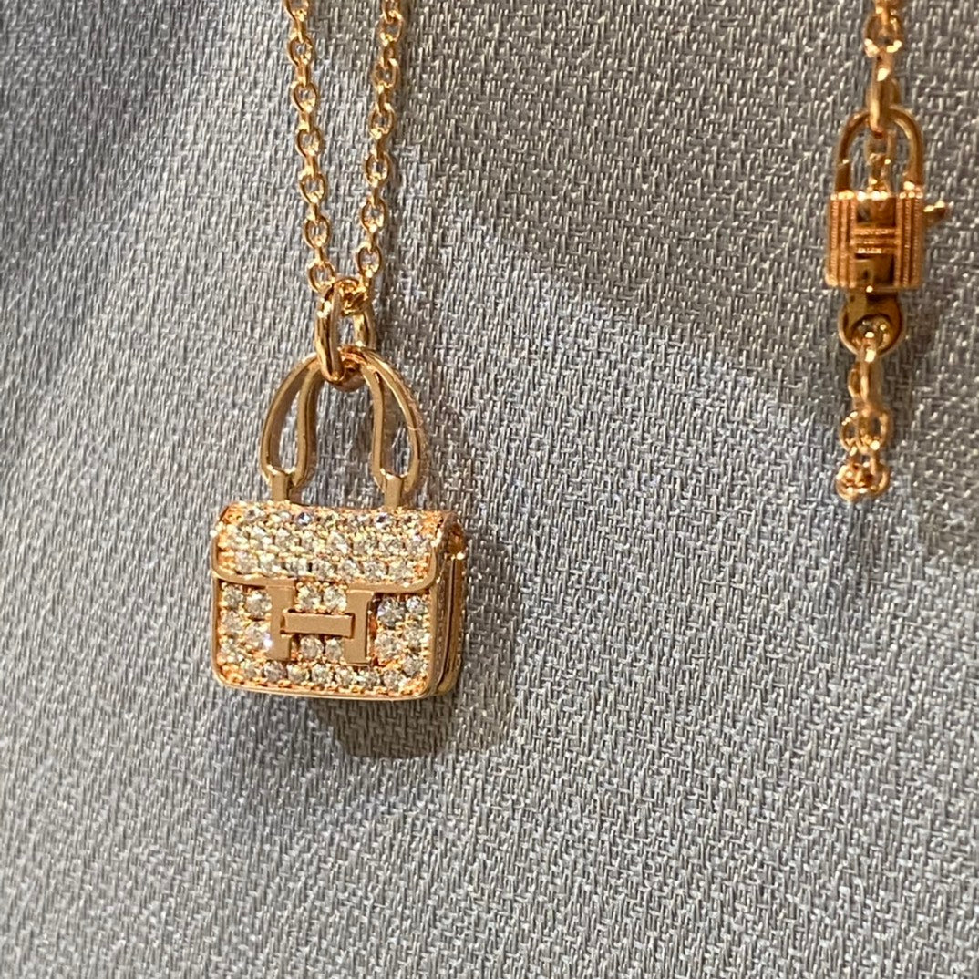 [⭐Veyra]CONSTANCE PEDANT DIAMOND NECKLACE