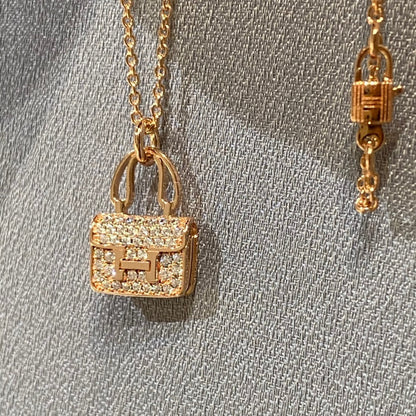 [⭐Veyra]CONSTANCE PEDANT DIAMOND NECKLACE