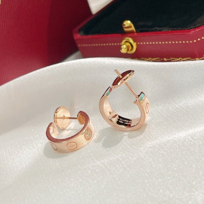 [⭐Veyra]LOVE EARRINGS 5.7MM 2 DIAMONDS