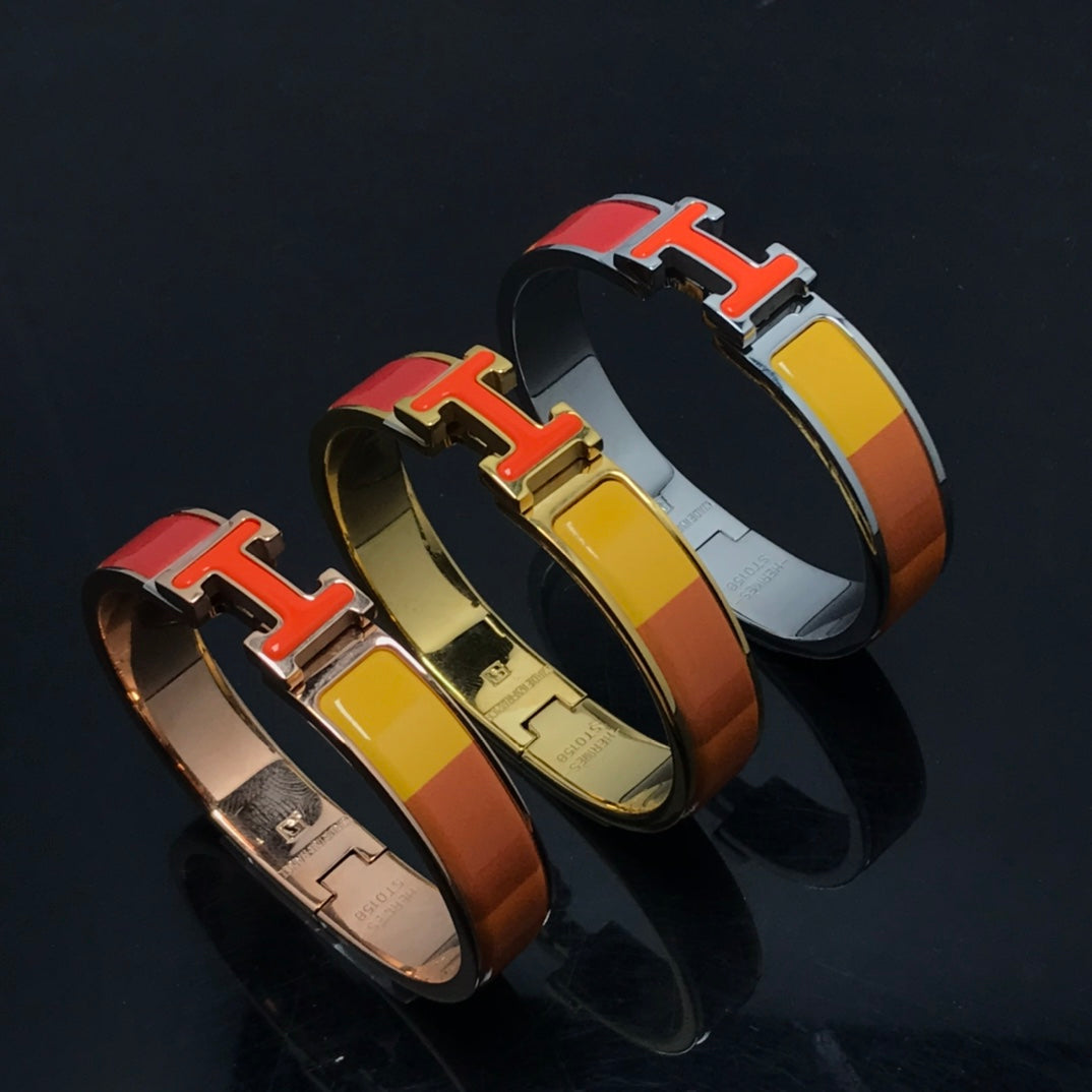 [⭐Veyra]H BRACELET ORANGE RAINBOW CERAMIC