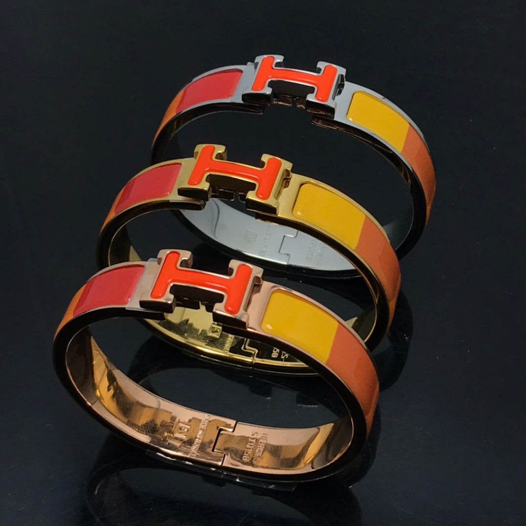 [⭐Veyra]H BRACELET ORANGE RAINBOW CERAMIC