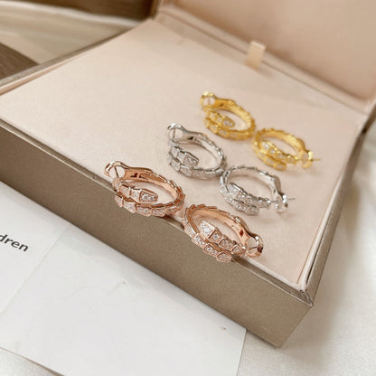 [⭐Veyra]SERPENTI EARRINGS DIAMOND