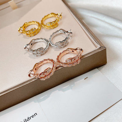[⭐Veyra]SERPENTI EARRINGS DIAMOND