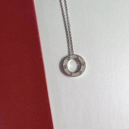 [⭐Veyra]LOVE NECKLACE ADJUSTABLE SILVER