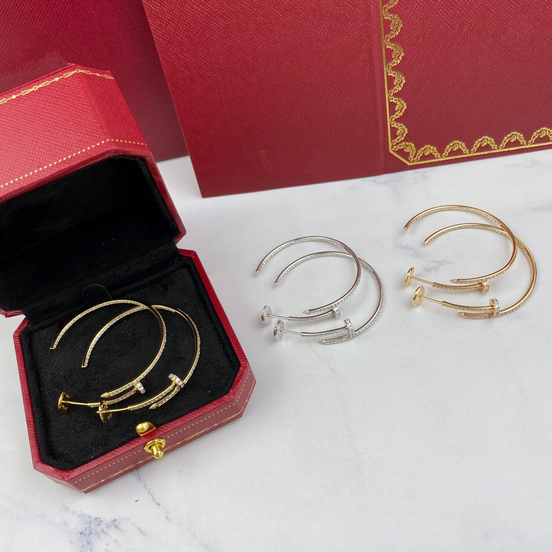 [⭐Veyra]JUSTE EARRINGS FULL DIAMONDS 1.8MM