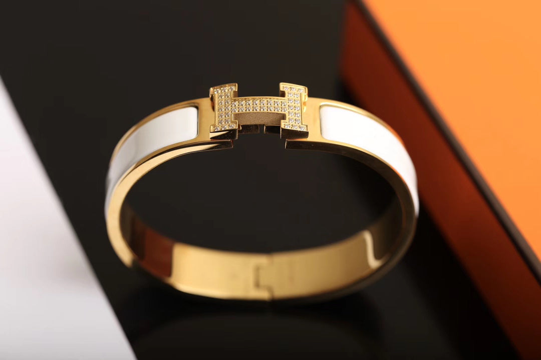 [⭐Veyra]H BRACELET GOLD DIAMOND