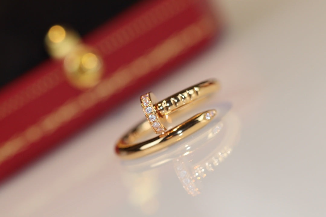 [⭐Veyra]JUSTE RING 2.65MM GOLD DIAMOND