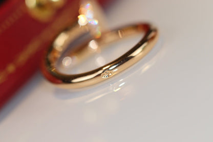 [⭐Veyra]JUSTE RING 2.65MM GOLD DIAMOND