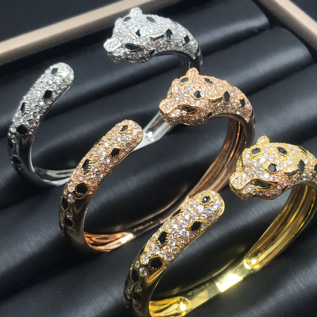 [⭐Veyra]PANTHERE BIG BRACELET DIAMONDS