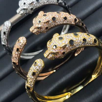 [⭐Veyra]PANTHERE BIG BRACELET DIAMONDS