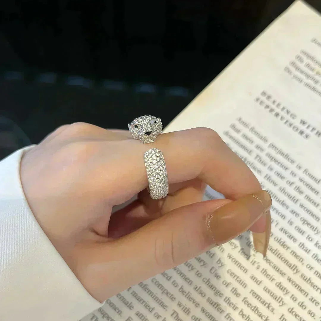 [⭐Veyra]PANTHERE 5.5MM ALL DIAMOND RING