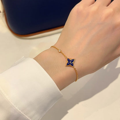 [⭐Veyra]COLOR STAR PINK GOLD DIAMOND BRACELET