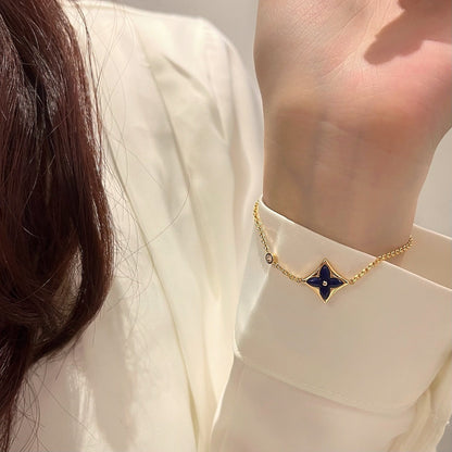 [⭐Veyra]COLOR STAR PINK GOLD DIAMOND BRACELET