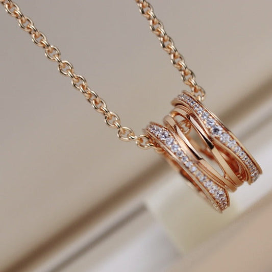 [⭐Veyra]ZERO 1 PINK GOLD NECKLACE