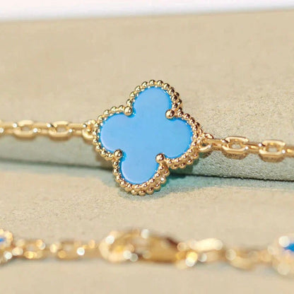 [⭐Veyra]CLOVER 20 MOTIFS TURQUOISE GOLD
