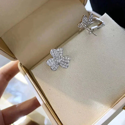 [⭐Veyra]CLOVER COMOS DIAMOND EARRINGS SILVER
