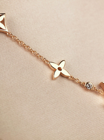 [⭐Veyra]STAR AND SUN 7 MOTIFS GOLD BRACELET