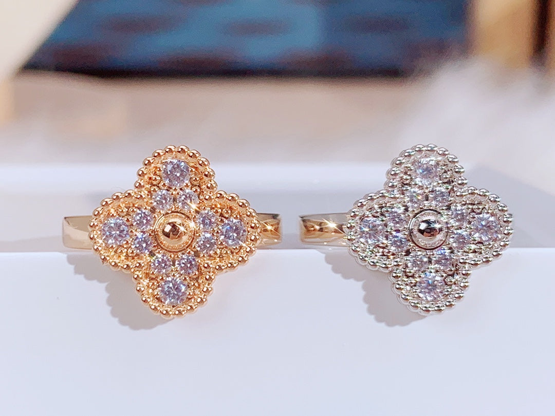 [⭐Veyra]CLOVER DIAMOND RING