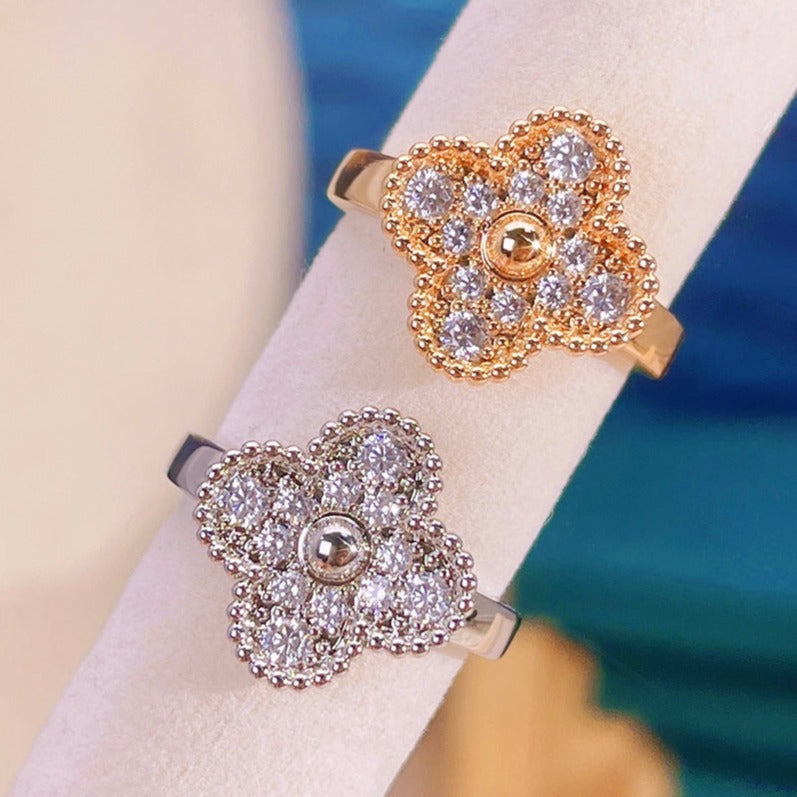 [⭐Veyra]CLOVER DIAMOND RING