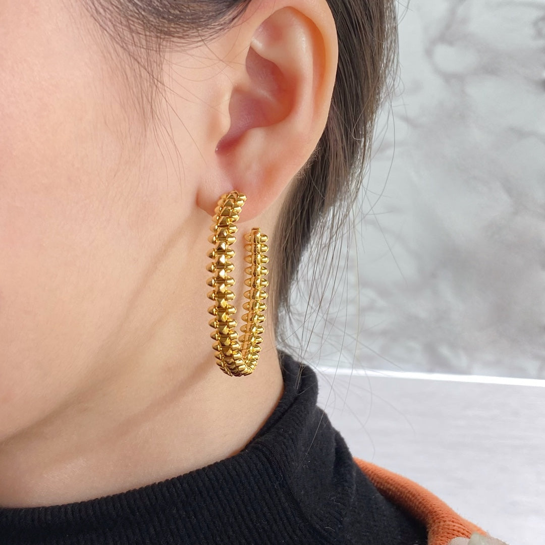 [⭐Veyra]CLASH LARGE HOOP EARRINGS