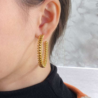 [⭐Veyra]CLASH LARGE HOOP EARRINGS