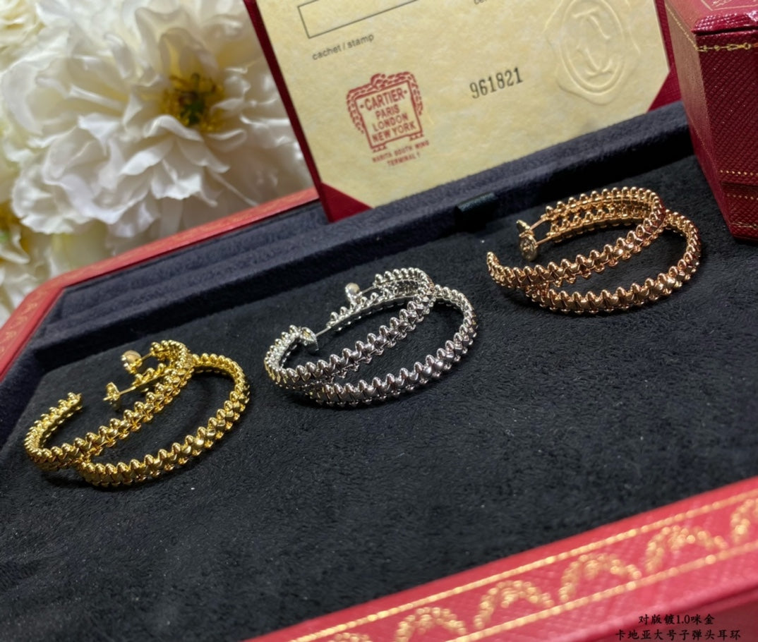 [⭐Veyra]CLASH LARGE HOOP EARRINGS