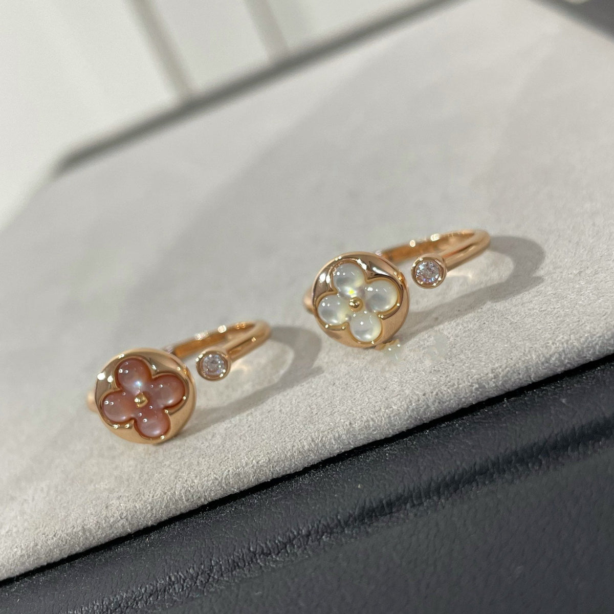 [⭐Veyra]SUN 1 DIAMOND PINK MOP RING